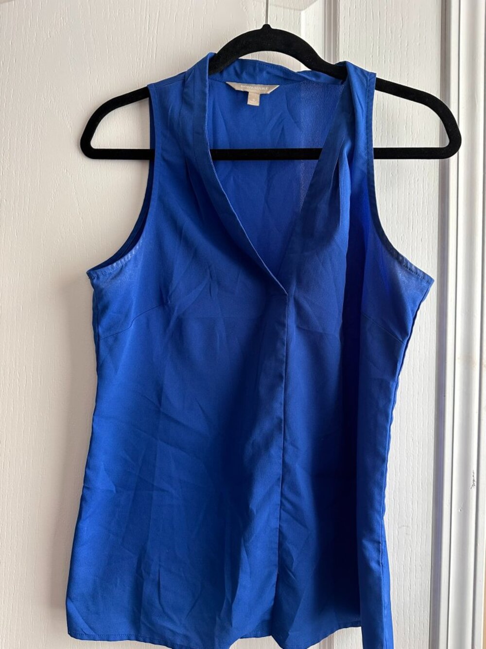 Banana Republic Blue Sleeveless Shirt Size Small